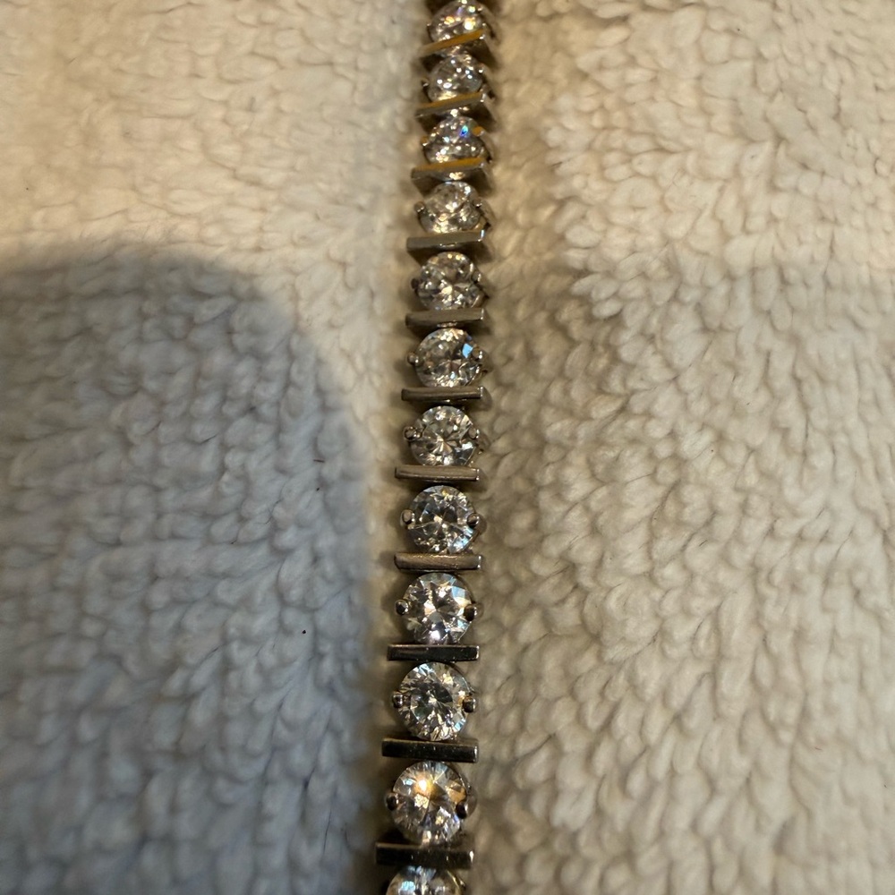 Nordstrom Sterling Silver Tennis Bracelet with Cubic Zirconia- Women's Jewelry - Picture 8 of 8
